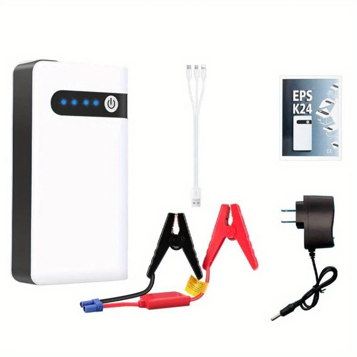 12V 600A Car Jump Starter Emergency Battery Booster Quick Start Power Bank With LED Flashlight Charger For Phone