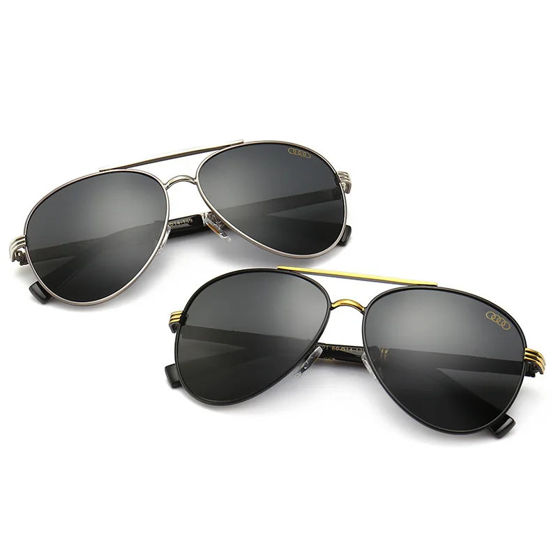 For audi High end luxury men driving polarized sunglasses, brand luxury design anti glare, men women Driver goggles gentlemanly