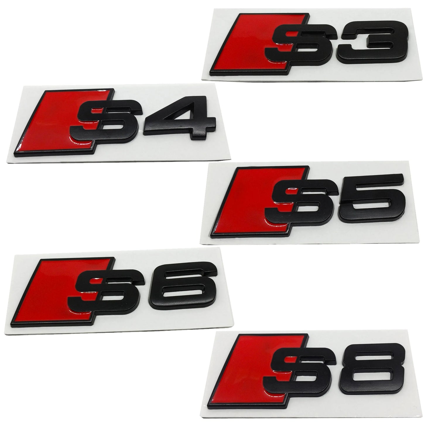 3D ABS Car Stickers and Decals For Audi RS S3 S4 S5 S6 S7 S8 A3 A4 A5 A6 A7 A8 Q3 Q5 Q7 TT Rear Trunk Body Emblem Badge Stickers